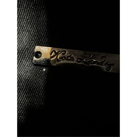 Kate Landry Silver Metallic Hard Clamshell Evening Bag, Crossbody Bag - Picture 3 of 4